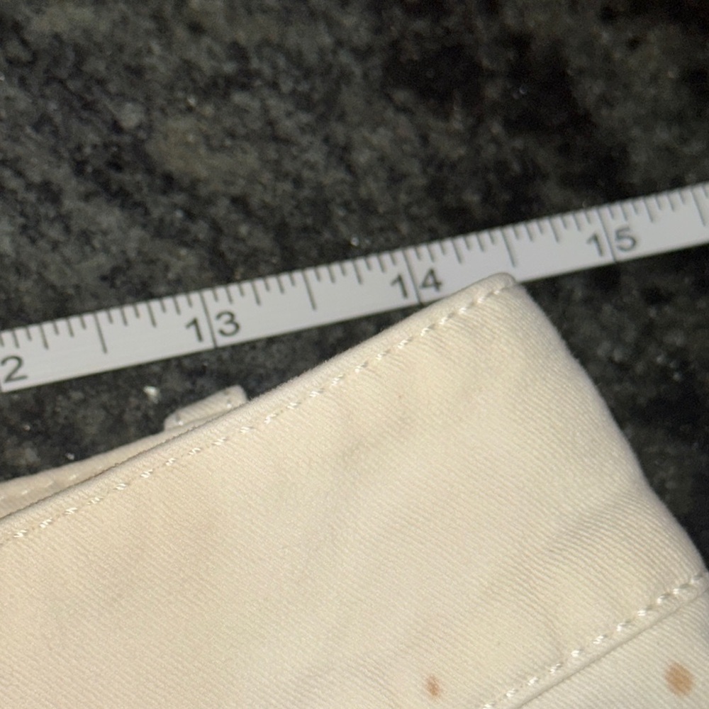 CELINE White and Gold Chain Print Women's CAPRI Jeans - Picture 11 of 16